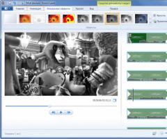 Pembuat film Windows live - program pengeditan video